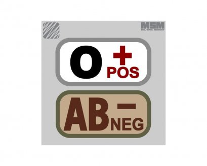 MSM Logo Patch - Bloodtype 2&quot;x1&quot;